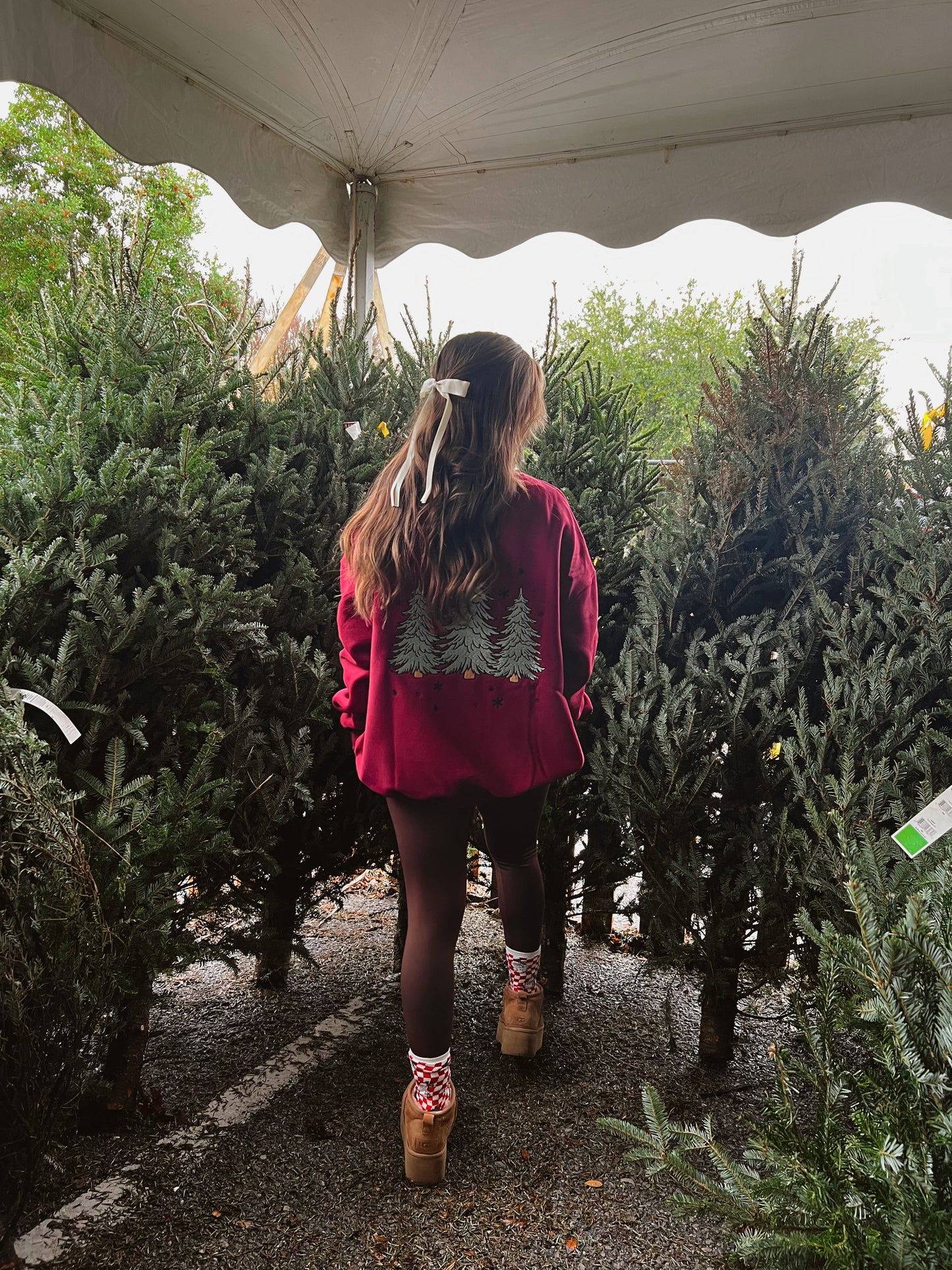 Red Christmas Tree Sweatshirt
